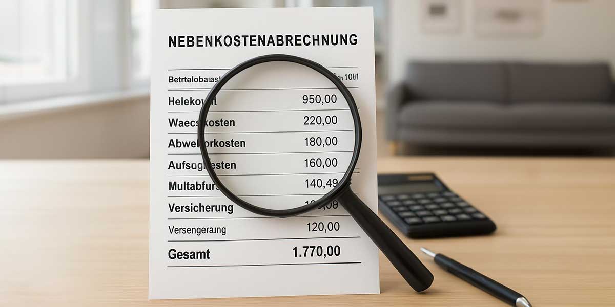 Nebenkostenabrechnung: Was gehört dazu und was nicht?